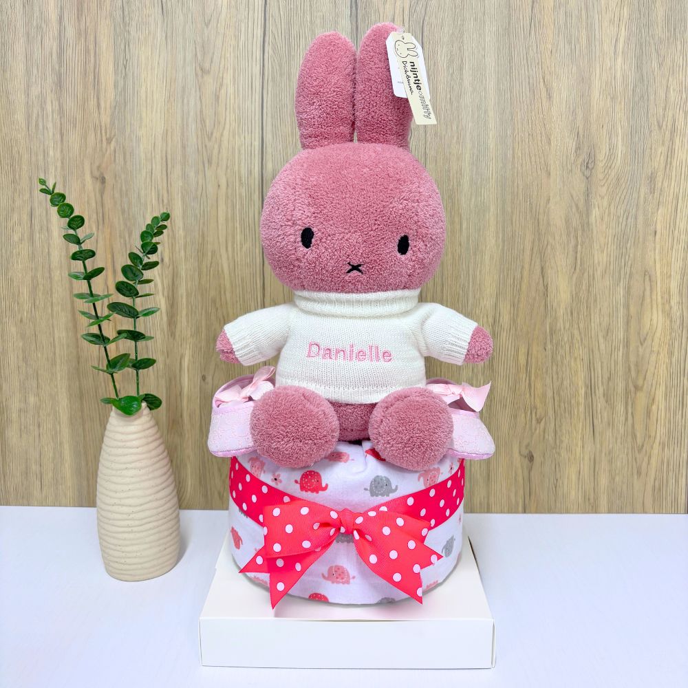 1 Tier Charming Miffy Personalized Newborn Baby Hamper