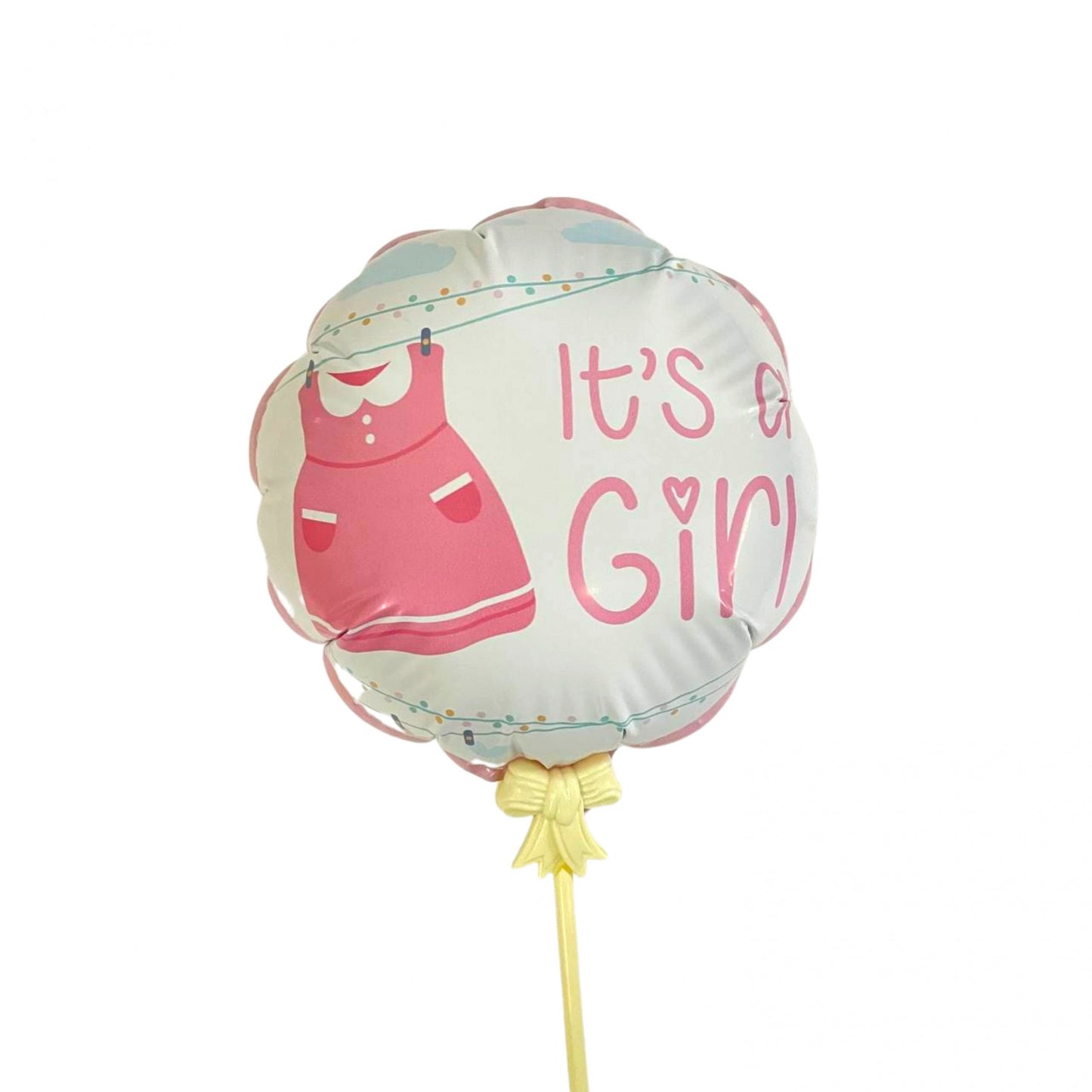 18cm It’s A Girl Onesie Auto Inflatable Foil Balloon