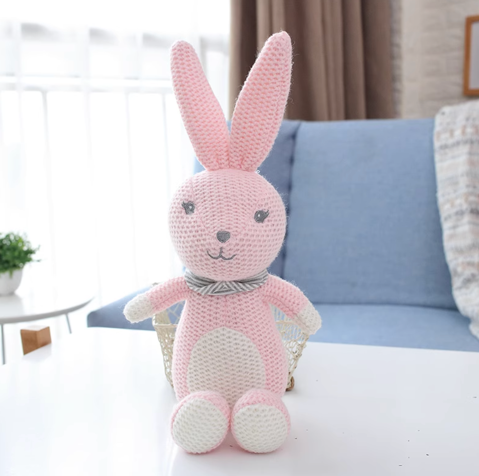 3 Tier Crochet Bunny Baby Girl Diaper Cake | Cute and Practical Baby Girl Gift Set