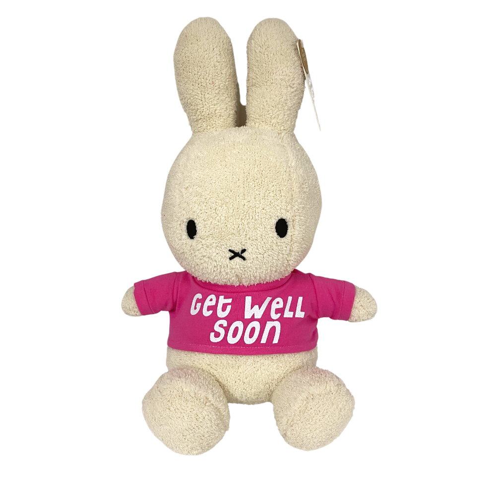 Get Well Soon Gift Cream Miffy Rabbit Plush Toy - 33 cm