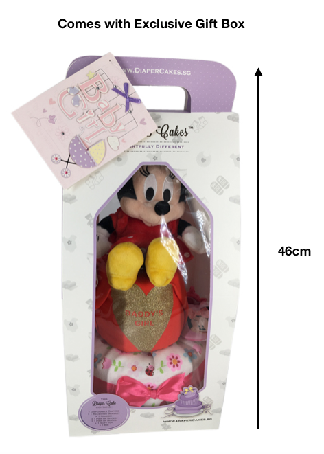 Girl 2 Tier Diaper Cake Box