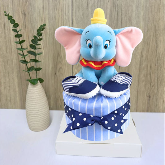 1 Tier Dumbo Elephant Diaper Cake Baby Gift 🐘