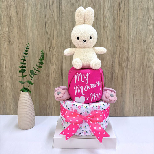 2 Tier Terry Cream Miffy Diaper Cake Baby Gift