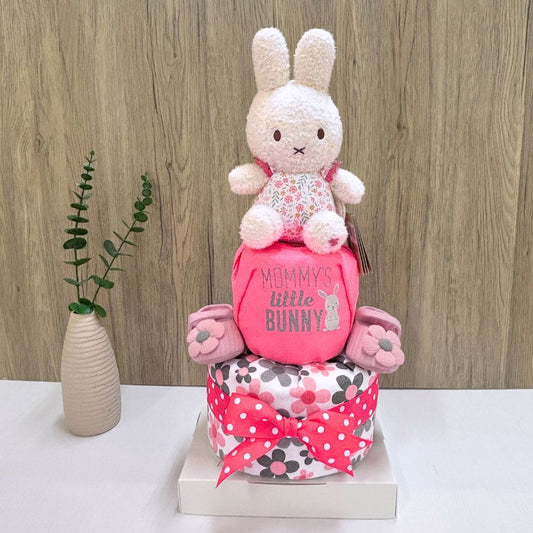 2 Tier Mommy's Little Bunny Miffy Diaper Cake Baby Gift