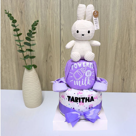 2 Tier Sweet Miffy Diaper Cake Baby Gift Hamper Singapore