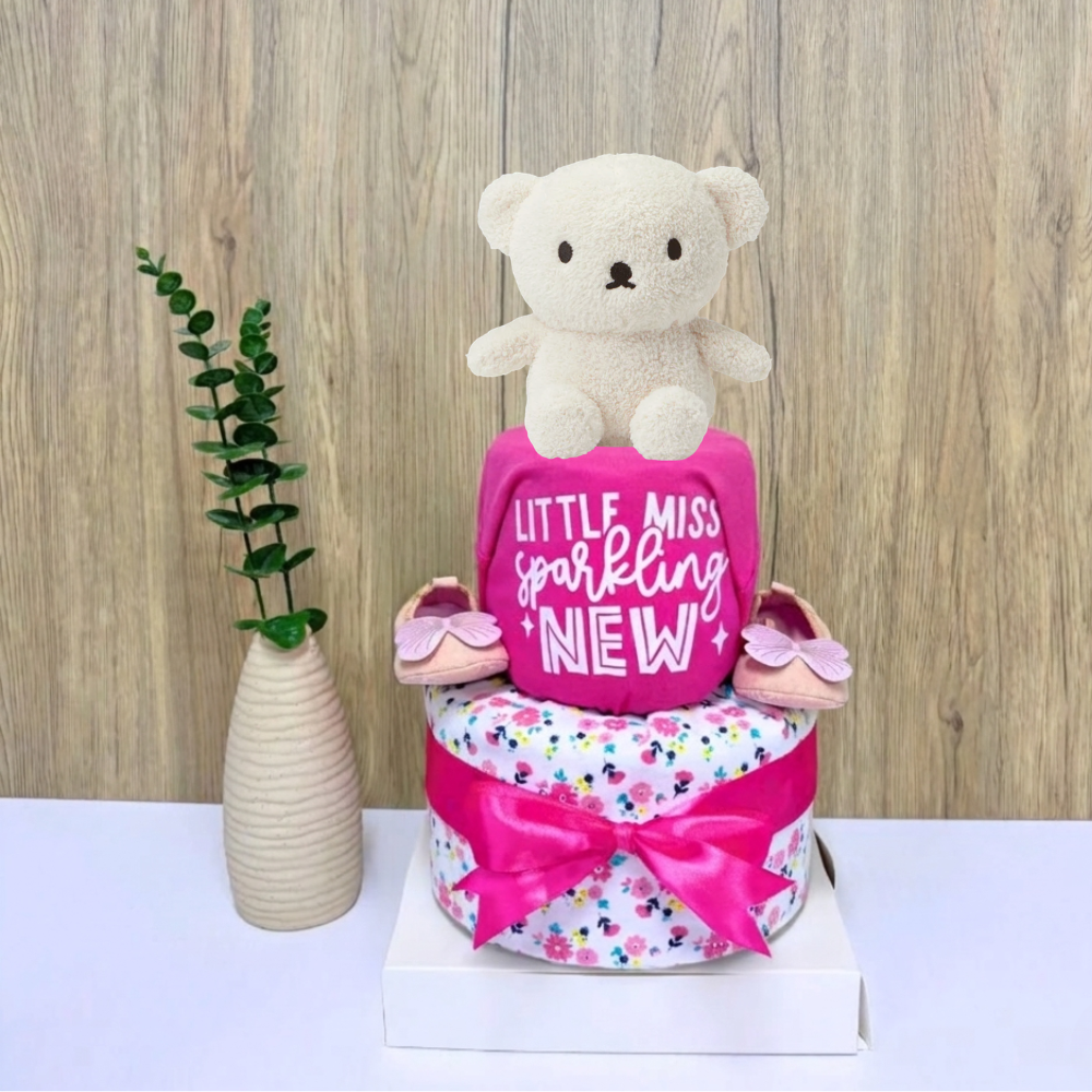 2 Tier Miffy Boris Bear Diaper Cake - Baby Hamper Singapore 🧸