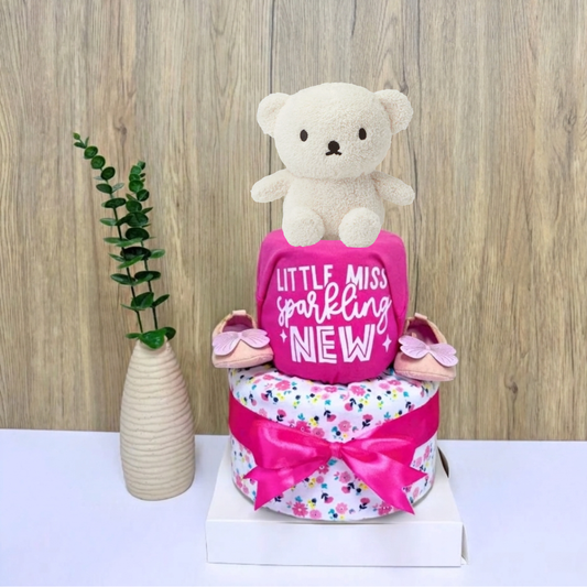 2 Tier Miffy Boris Bear Diaper Cake - Baby Hamper Singapore 🧸