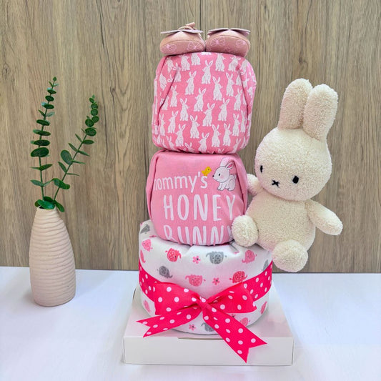 3 Tier Honey Bunny Miffy Diaper Cake Baby Hamper