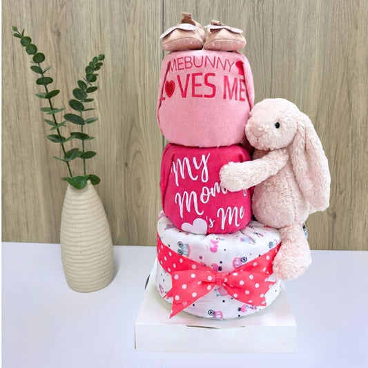 3 Tier Jellycat Diaper Cake - Baby Hamper Singapore