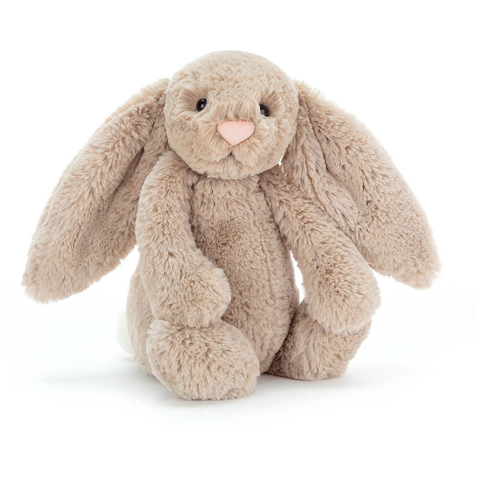 1 Tier Diaper Cake - Beige Jellycat Bunny Boy Baby Gift