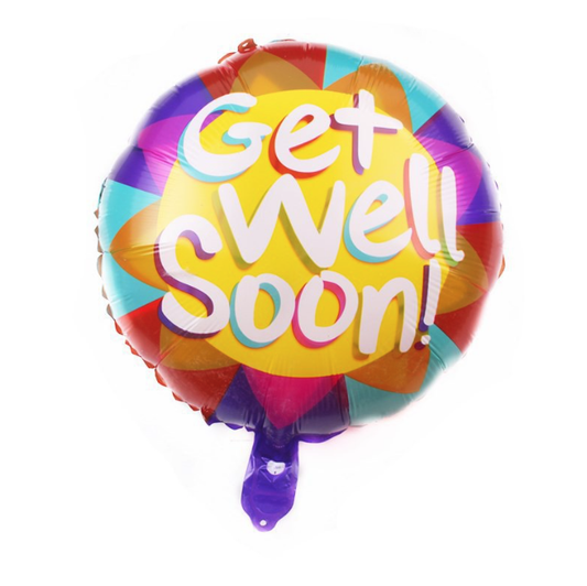 18 inch Get Well Soon Helium Foil Balloon