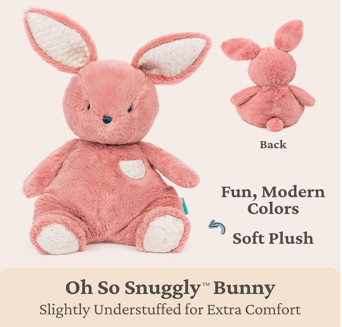 1 Tier Snuggly Bunny Diaper Cake for Baby Girl - Baby Hamper Singapore 🐰