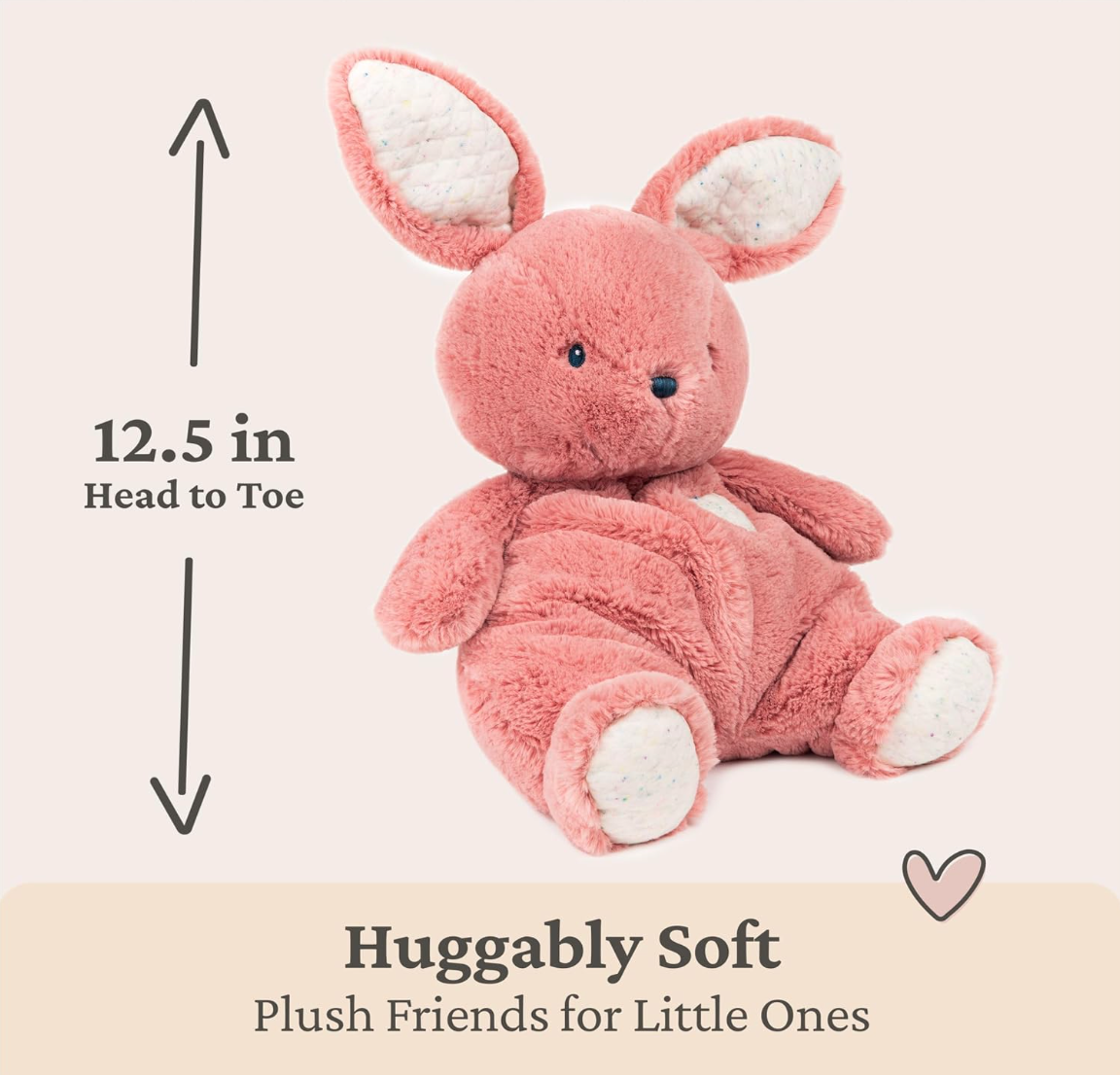 1 Tier Snuggly Bunny Diaper Cake for Baby Girl - Baby Hamper Singapore 🐰