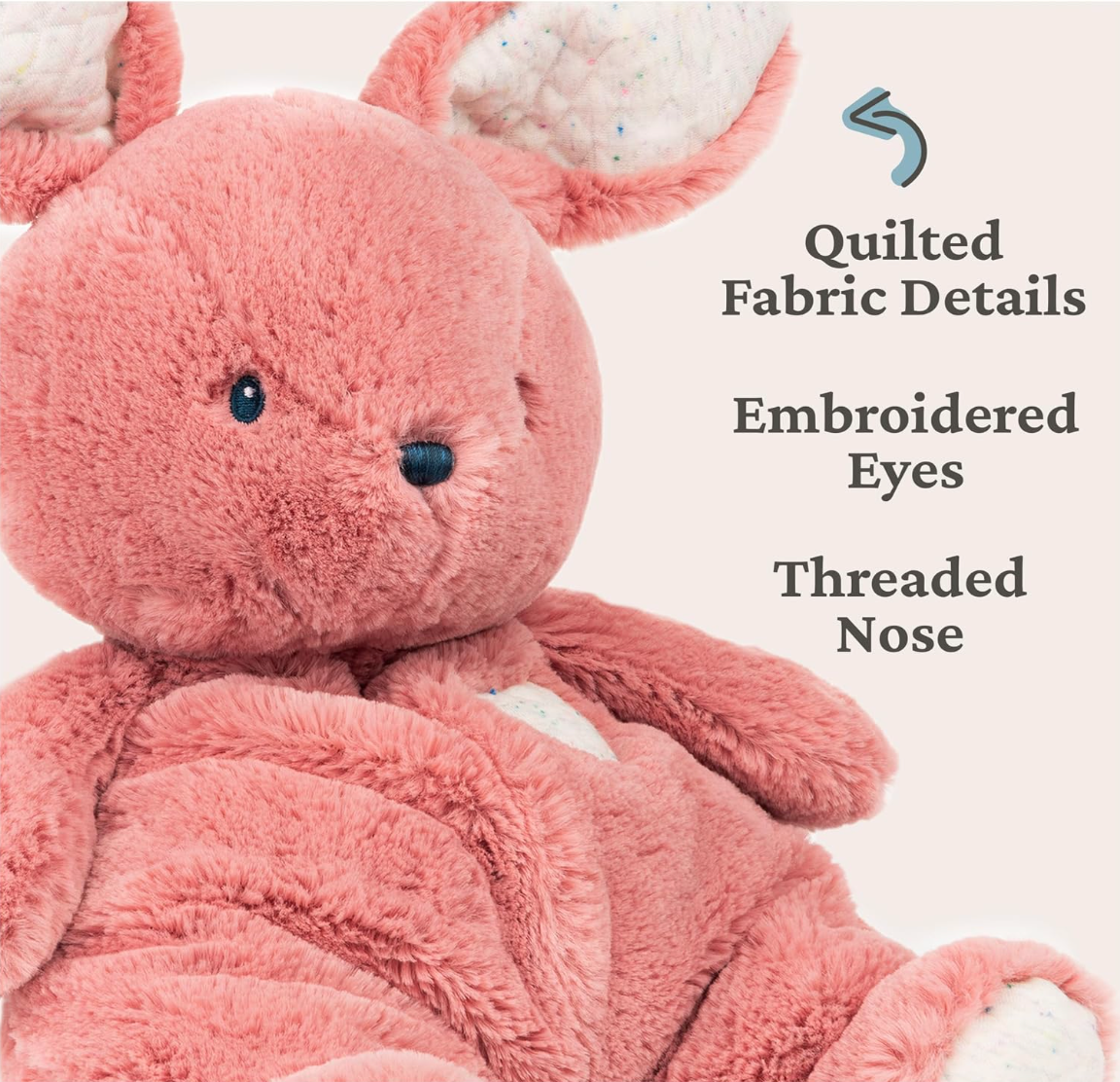 1 Tier Snuggly Bunny Diaper Cake for Baby Girl - Baby Hamper Singapore 🐰