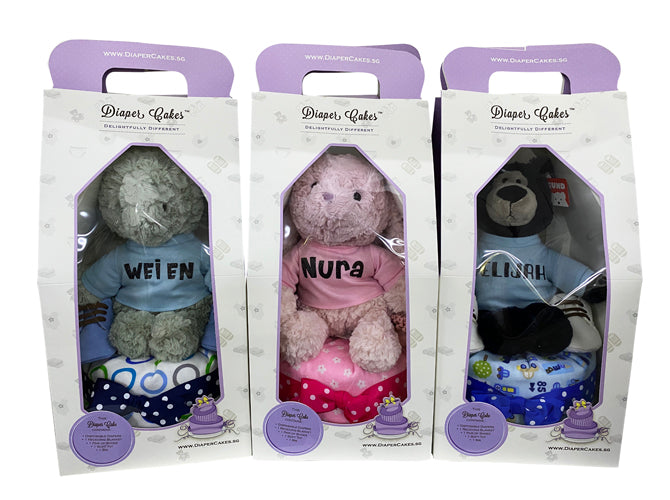1 Tier Customized Miffy Boy Diaper Cake Baby Gift