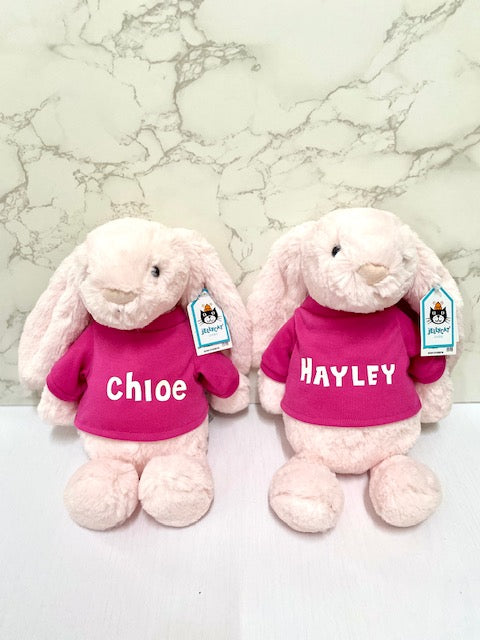 100% Authentic Personalized Jellycat Bunny Soft Toy - 31cm