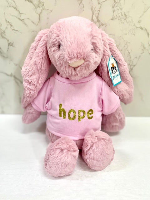 100% Authentic Personalized Jellycat Bunny Soft Toy - 31cm