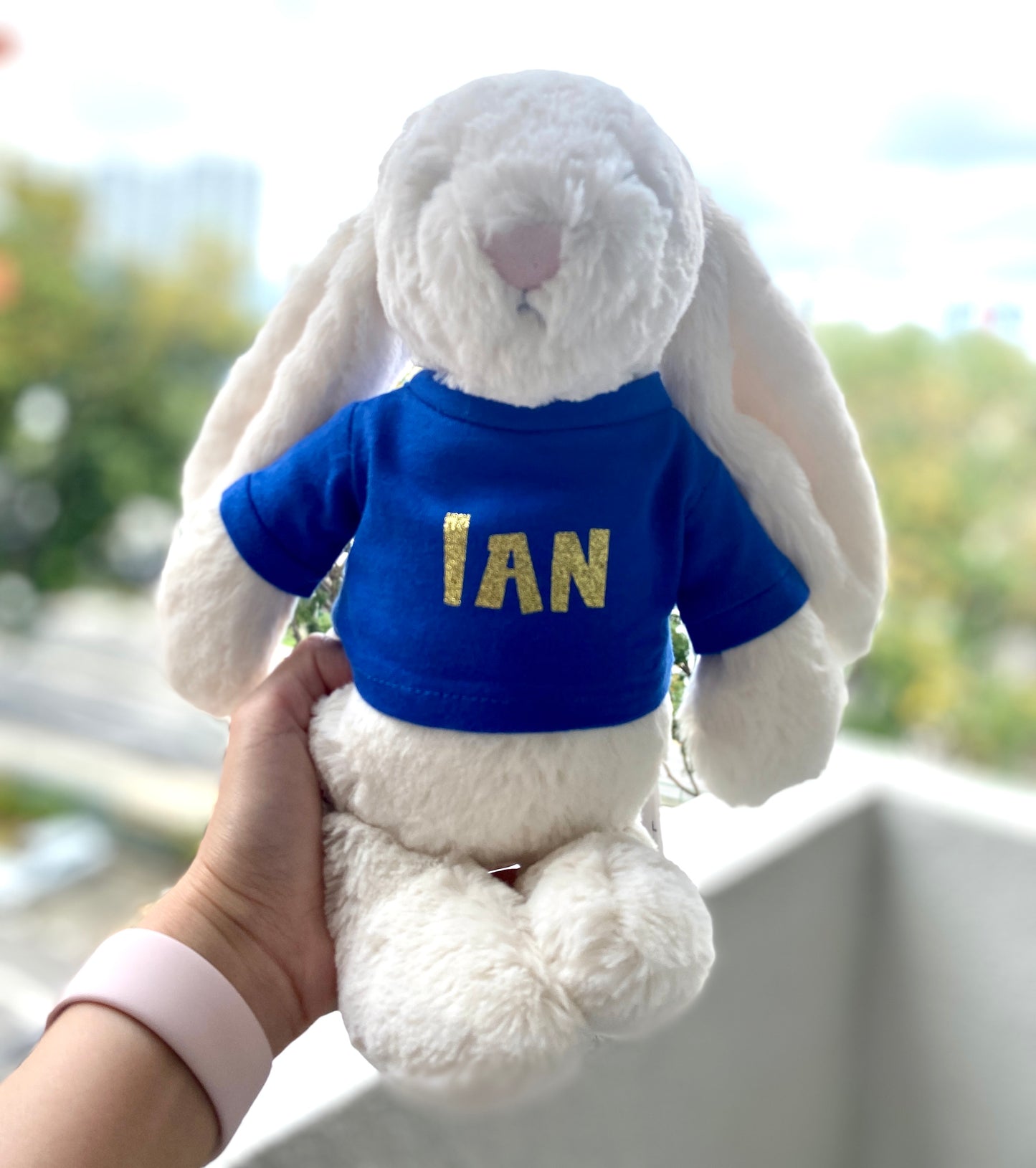 100% Authentic Personalized Jellycat Bunny Soft Toy - 31cm