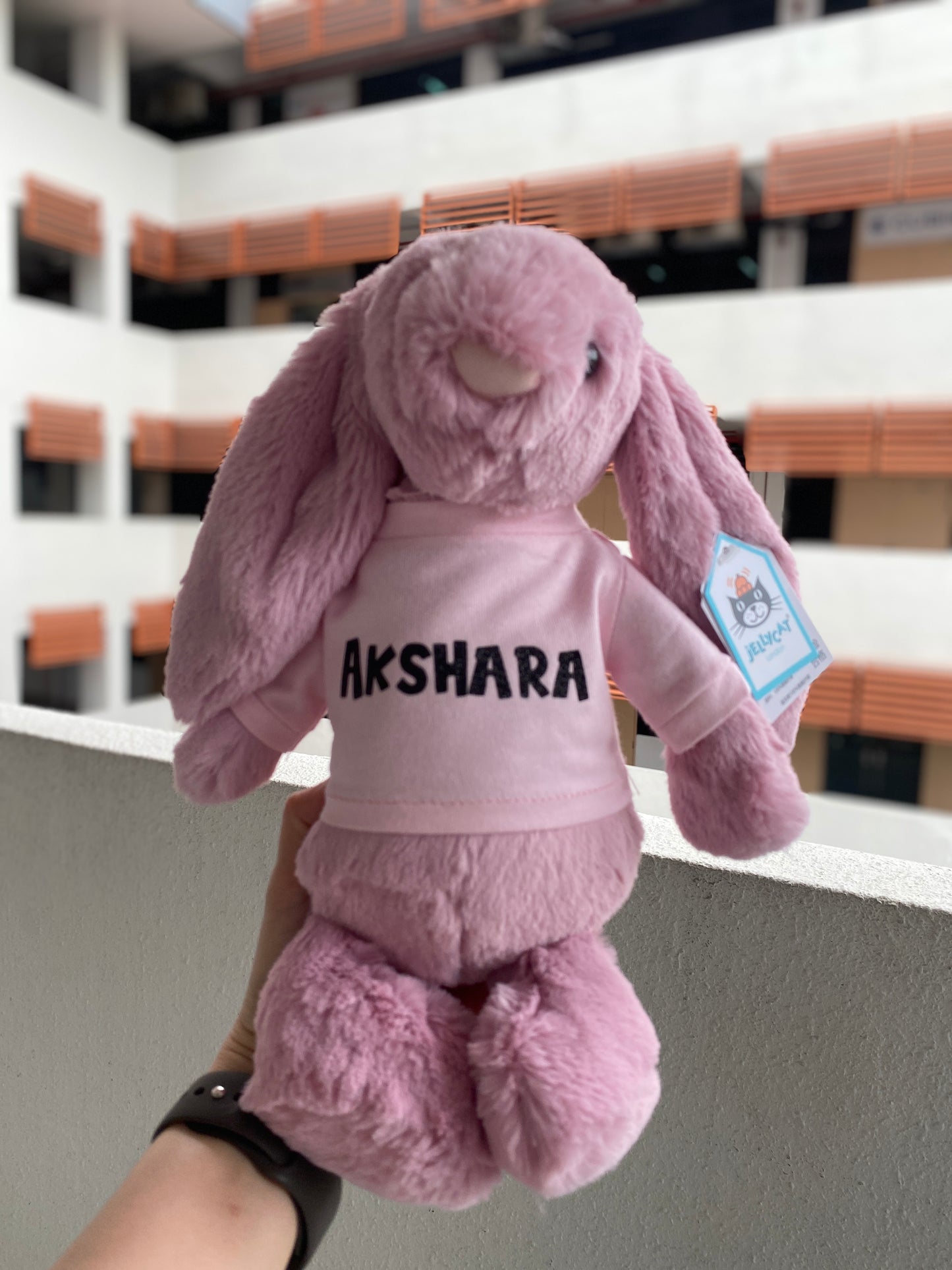 100% Authentic Personalized Jellycat Bunny Soft Toy - 31cm