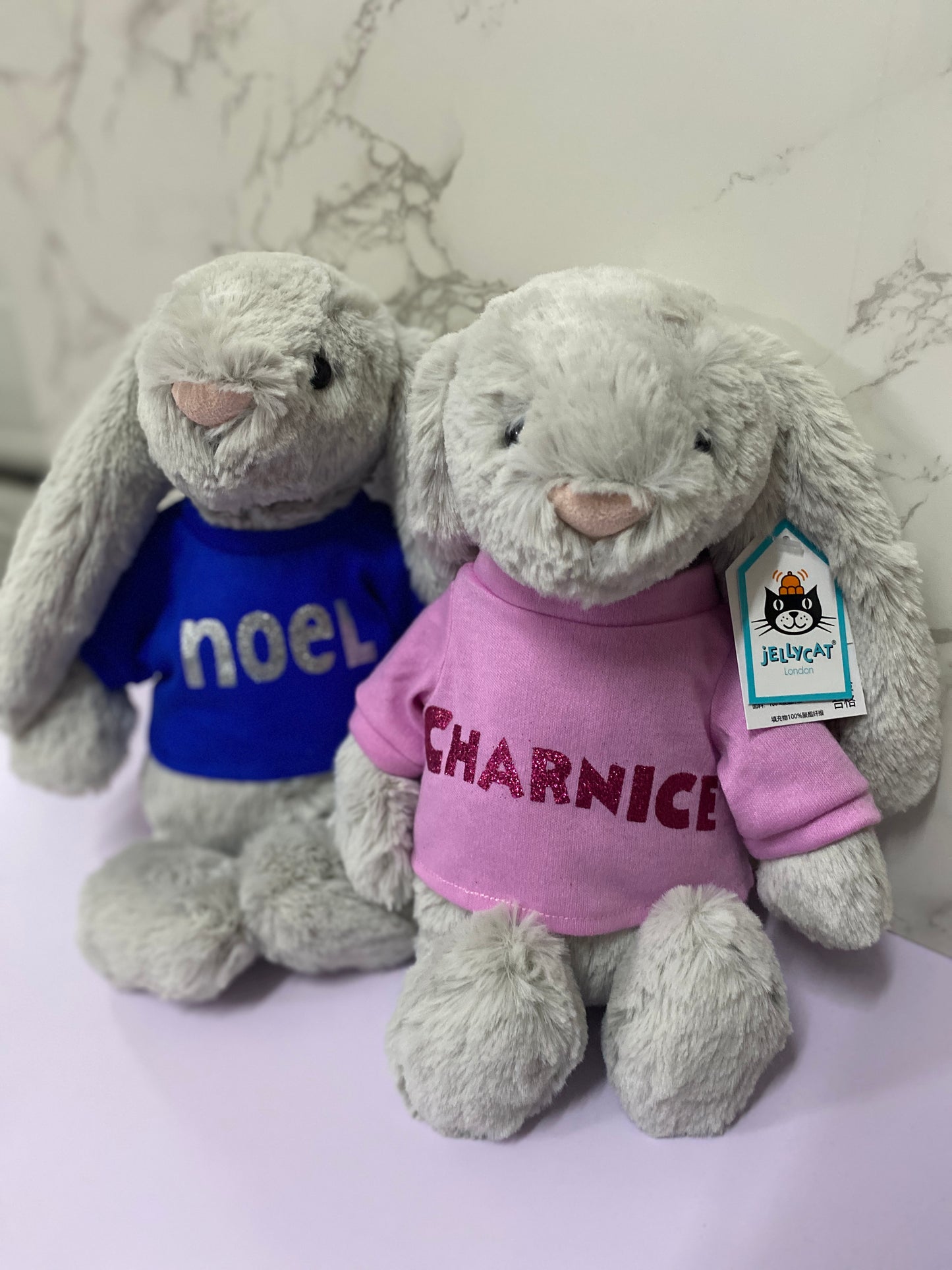 100% Authentic Personalized Jellycat Bunny Soft Toy - 31cm