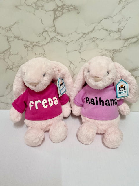 100% Authentic Personalized Jellycat Bunny Soft Toy - 31cm