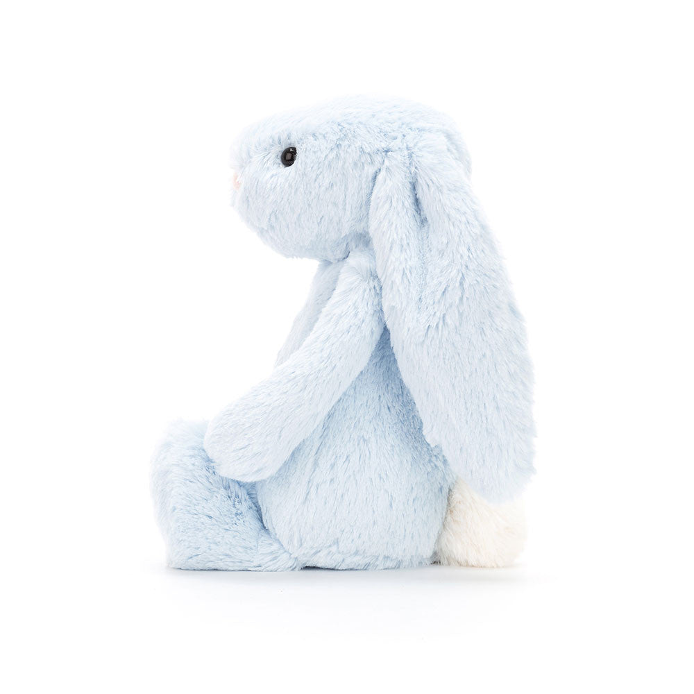1-Tier Diaper Cake - Personalized Blue Jellycat Bunny Baby Gift Hamper