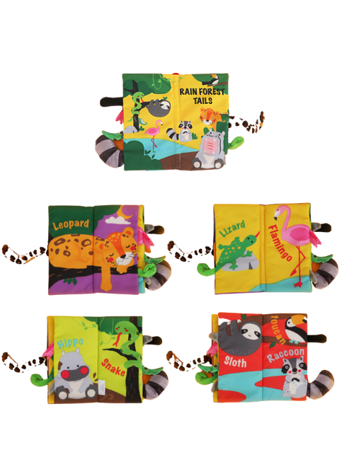 Rainforest Tails Soft Baby Book