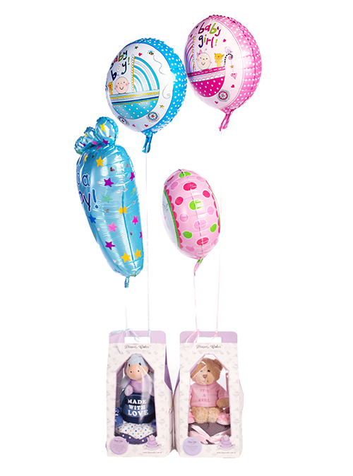 Blue Boy Bottle Helium Balloon