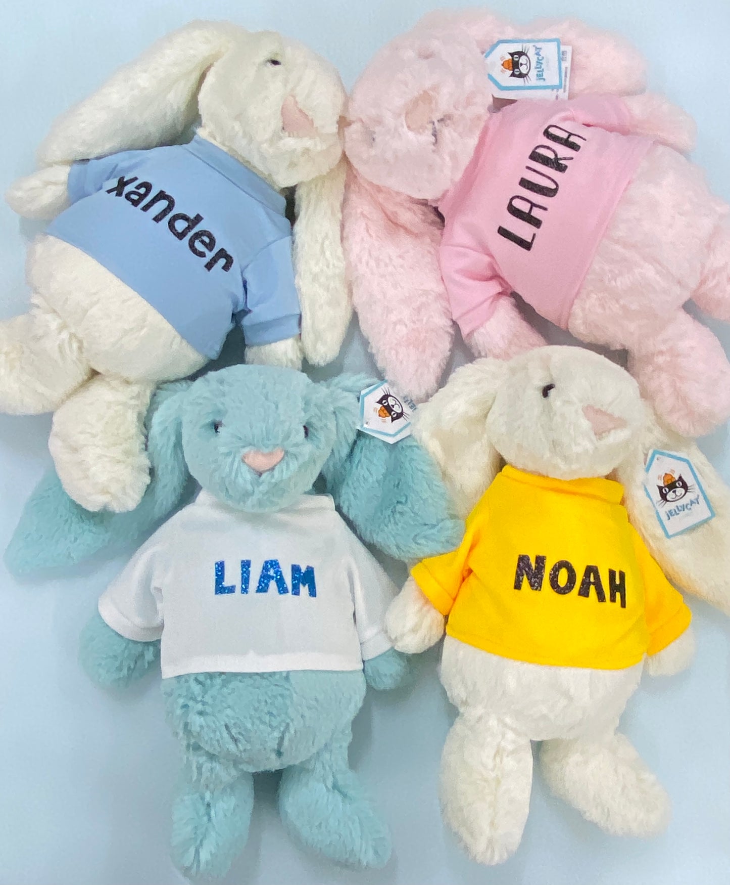 100% Authentic Personalized Jellycat Bunny Soft Toy - 31cm