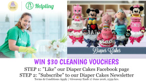Helpling and Diaper Cakes - The best baby gift