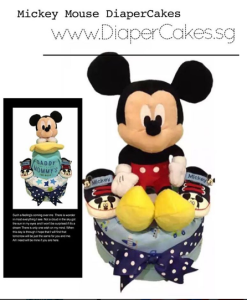 Mickey Themed Diaper Cake From Diaper Cakes Singapore