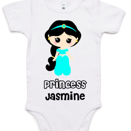 personalized-princess-jasmine-baby-onesie