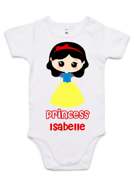 personalized-princess-snow-white-baby-onesie
