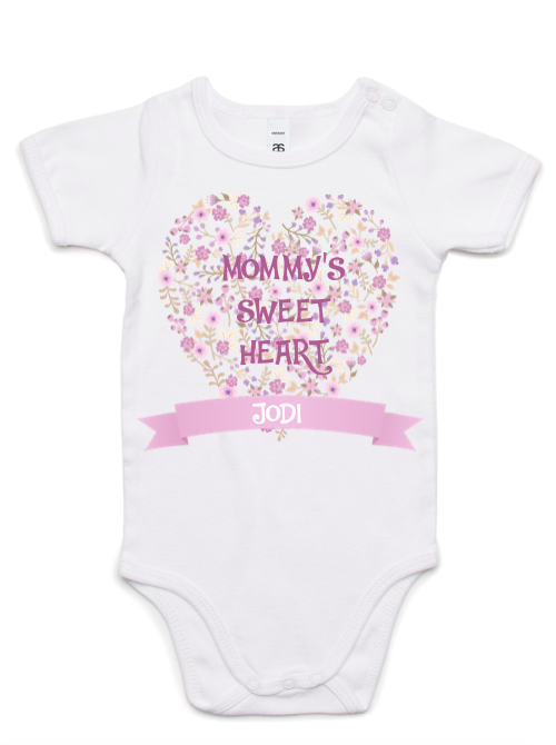 purple heart-and-ribbons-onesie