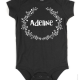 Floral Wreath Personalized Baby Onesie
