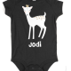 Princess Deer Personalized Baby Onesie