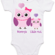 Mommy and Baby Owl Baby Onesie