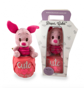 Mini Piglet Soft Toy Diaper Cake 2