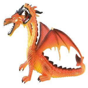 BL75598-Bullyland-Dragon-Double-Headed-Orange