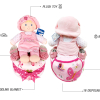 1 Tier Girl Baby Gift Diaper Cake Contents