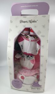 3 Tier Minnie Mouse Soft Toy Baby Gift Diaper Cake