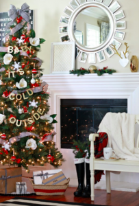 Baby its cold outside christmas tree decoration