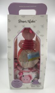 Piglet Soft Toy Baby Gift Diaper Cake