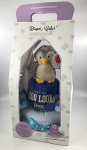Penguin Soft Toy Baby Gift Diaper Cake 2