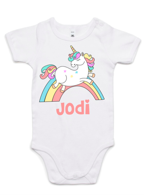 White Unicorn Onesie 1