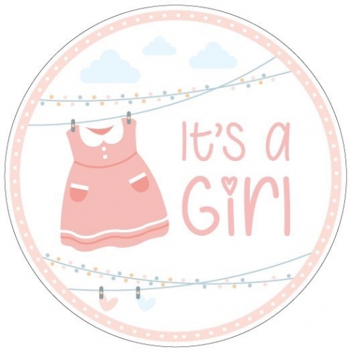 Its a Girl Self Inflatable Foil Balloon - 01