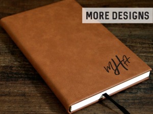 Personalized leather journal for work-ready graduate