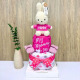 2-Tier Miffy Diapercake baby hamper with Miffy plush topper and diaper tiers